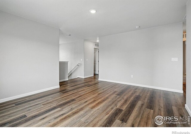 2310 Angus St, Mead, CO 80542 - unfurnished room with wood finished floors and recessed lighting