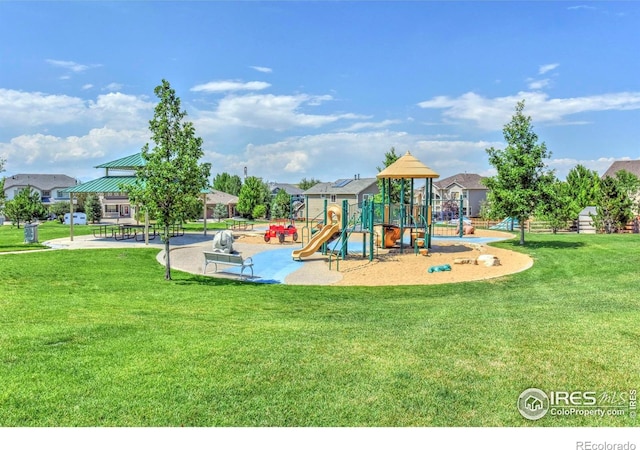 2384 Ponderosa Pl, Erie, CO 80516 - community play area with a lawn