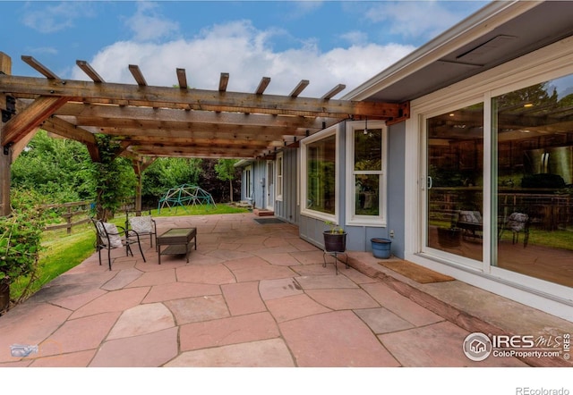 419 Centennial Dr, Louisville, CO 80027 - view of patio / terrace featuring a pergola