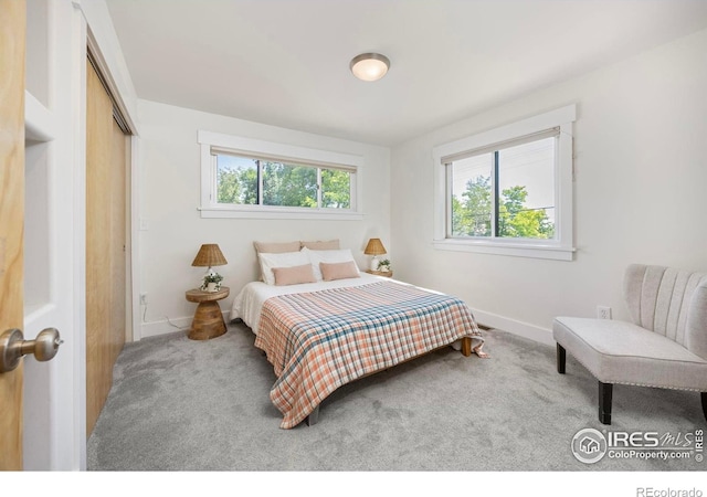 1260 Claremont Dr, Boulder, CO 80305 - carpeted bedroom with baseboards and a closet