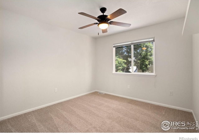 10216 Sandy Ridge Ct, Firestone, CO 80504 - carpeted spare room with ceiling fan and baseboards