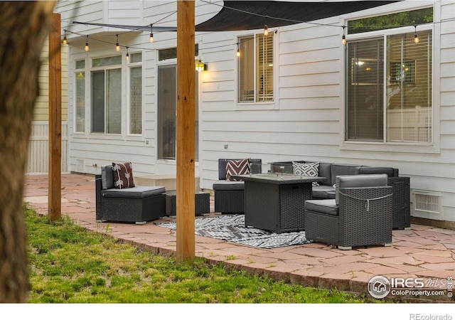 10216 Sandy Ridge Ct, Firestone, CO 80504 - view of patio / terrace featuring outdoor lounge area