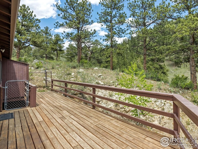 406 Dunraven Glade Rd, Glen Haven, CO 80532 - view of wooden deck
