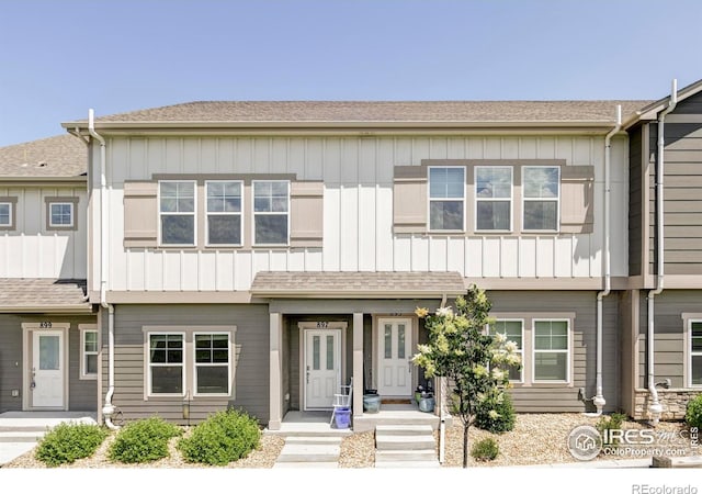 897 Winding Brook Dr, Berthoud, CO 80513 - view of property with board and batten siding