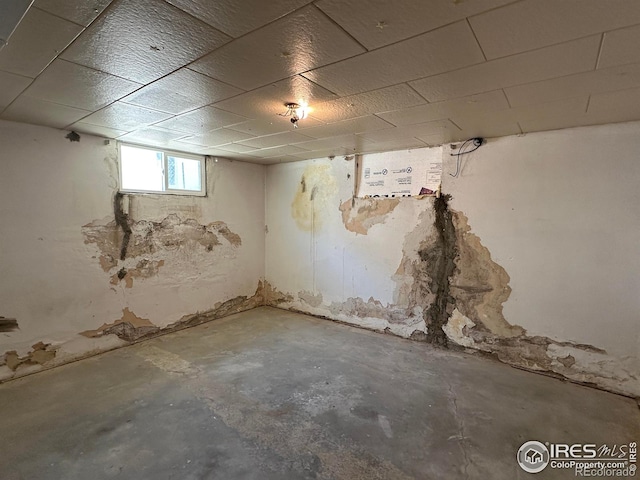 305 Euclid St, Fort Morgan, CO 80701 - basement featuring a drop ceiling