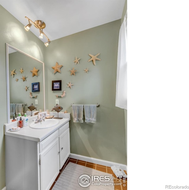 394 Deer Trail Cir, Boulder, CO 80302 - bathroom featuring vanity and tile patterned floors