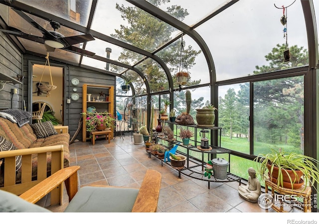 394 Deer Trail Cir, Boulder, CO 80302 - sunroom / solarium featuring healthy amount of natural light and ceiling fan