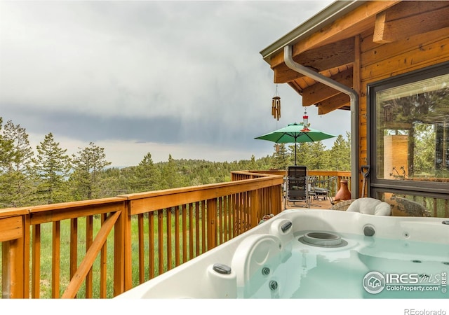 394 Deer Trail Cir, Boulder, CO 80302 - deck featuring a hot tub