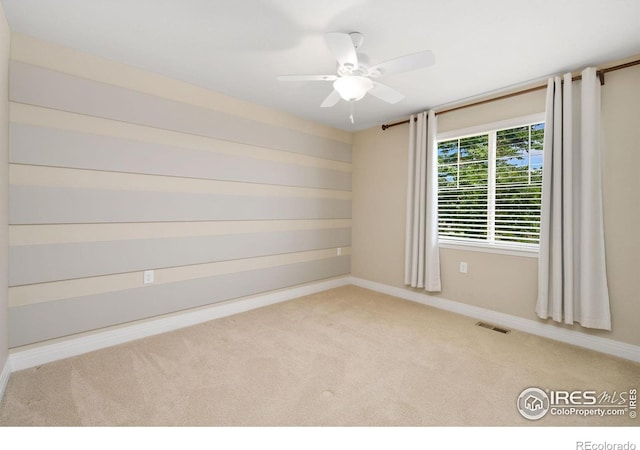 2599 Trio Falls Dr, Loveland, CO 80538 - spare room with carpet flooring and a ceiling fan