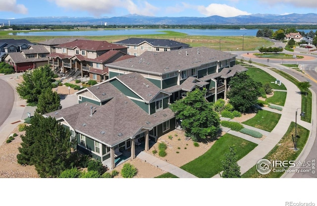 2599 Trio Falls Dr, Loveland, CO 80538 - drone / aerial view of a water and mountain view