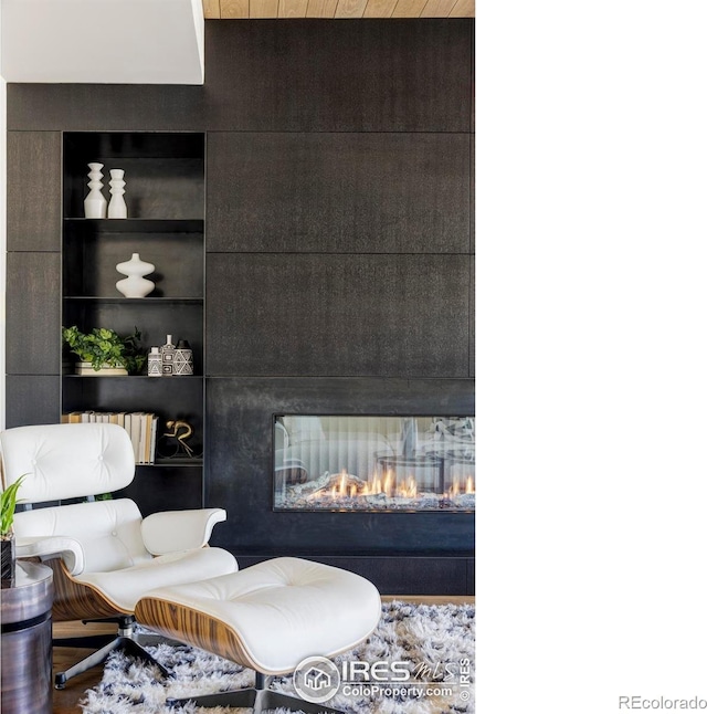 358 Arapahoe Ave Unit B, Boulder, CO 80302 - living room featuring a multi sided fireplace