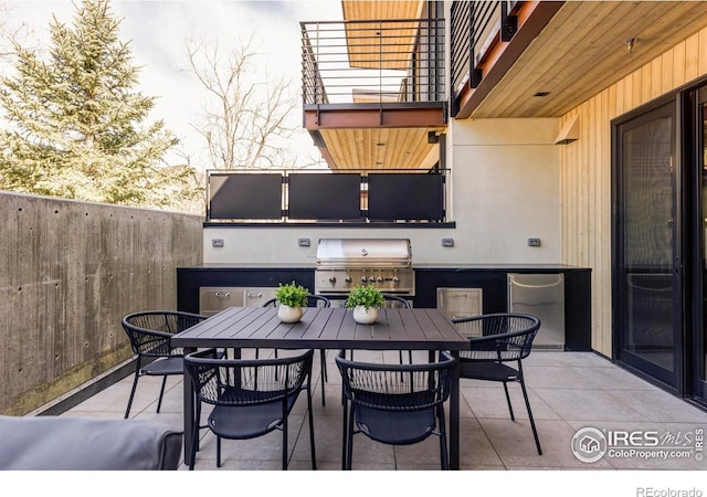 358 Arapahoe Ave Unit B, Boulder, CO 80302 - patio / terrace with a grill and outdoor dining space