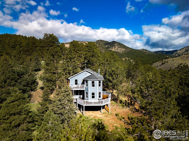 18 Pine St, Jamestown, CO 80455 - mountain view with a heavily wooded area