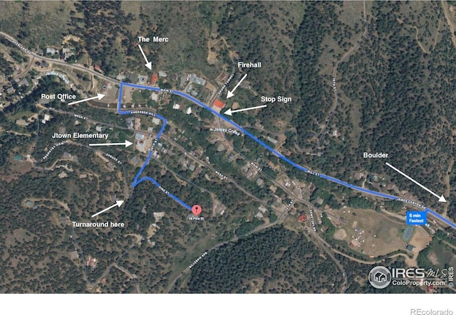 18 Pine St, Jamestown, CO 80455 - map of property location