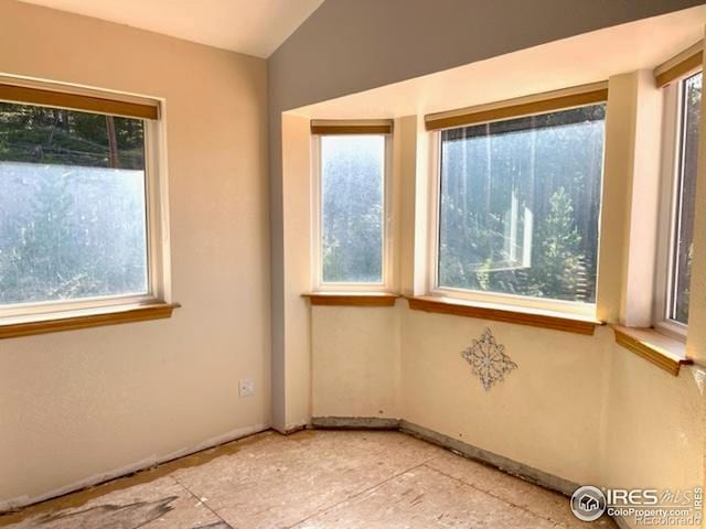 8 Valley View Dr, Nederland, CO 80466 - spare room featuring plenty of natural light and lofted ceiling