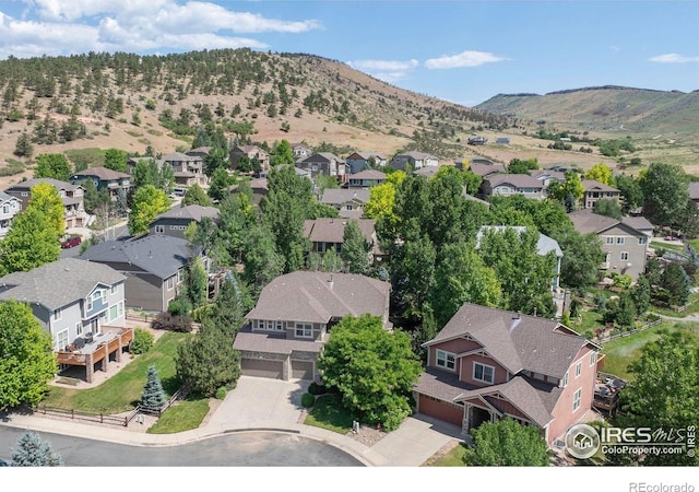 121 Osprey Ln, Lyons, CO 80540 - aerial view of residential area with mountains