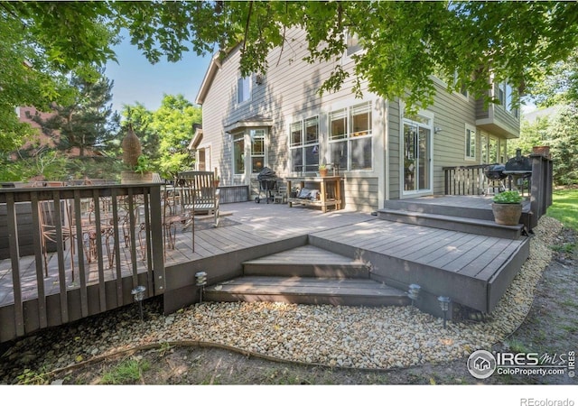 121 Osprey Ln, Lyons, CO 80540 - view of wooden deck