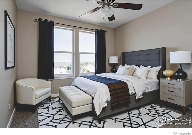 184 S 2nd Ave, Deer Trail, CO 80105 - bedroom featuring baseboards and a ceiling fan