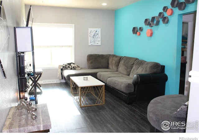 308 Prospect St, Fort Morgan, CO 80701 - living room featuring wood finished floors and recessed lighting