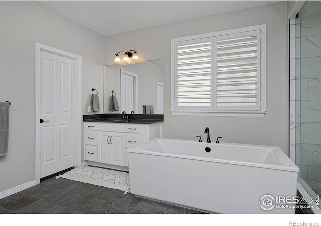 15958 Humboldt Peak Dr, Broomfield, CO 80023 - full bath with a freestanding tub and vanity