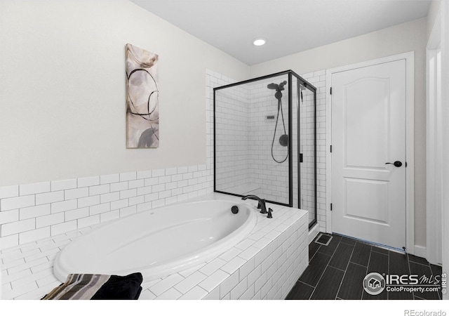 1365 15th Ave, Longmont, CO 80501 - full bath with a garden tub, a stall shower, and recessed lighting