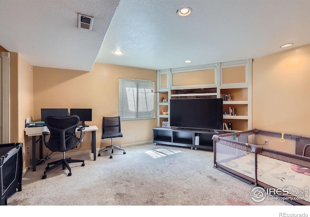 1747 Daisy Ct, Brighton, CO 80601 - carpeted home office with recessed lighting