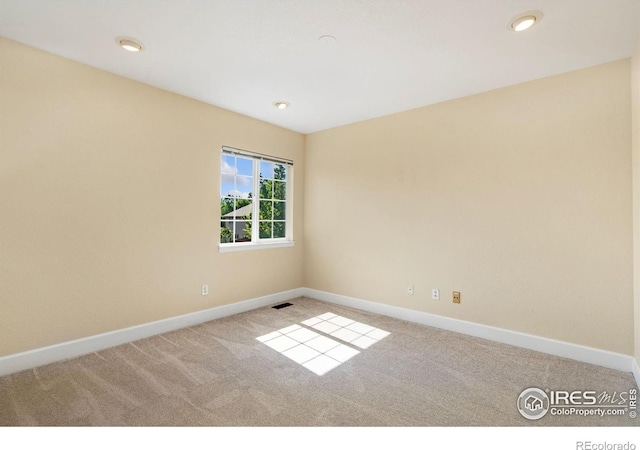 2821 Longboat Way, Fort Collins, CO 80524 - empty room featuring carpet flooring and recessed lighting