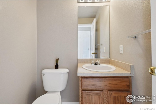 1506 Crestwood Cir, Longmont, CO 80504 - half bath featuring toilet and vanity