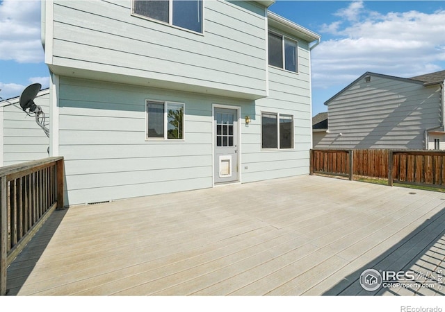 1506 Crestwood Cir, Longmont, CO 80504 - view of wooden terrace