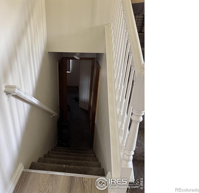 3315 W 35th St, Greeley, CO 80634 - stairs featuring baseboards
