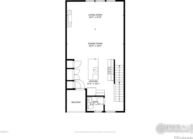 3450 N Downing St Unit 4, Denver, CO 80205 - view of property floor plan