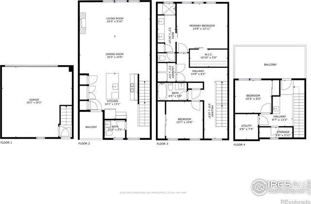 3450 N Downing St Unit 4, Denver, CO 80205 - view of home floor plan
