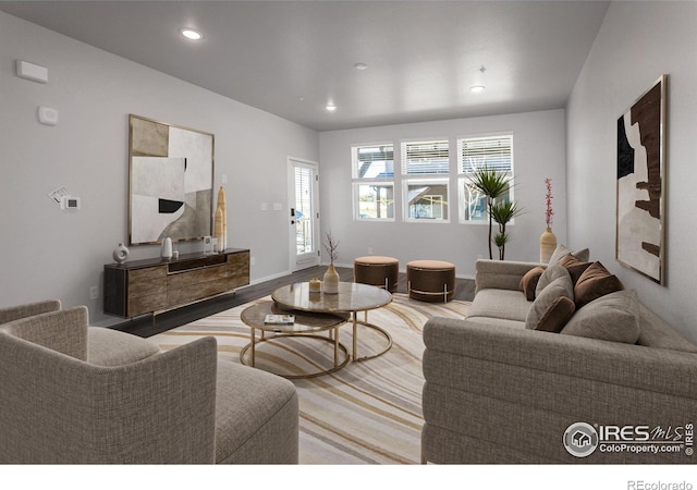 2714 Barnstormer St Unit G, Fort Collins, CO 80524 - living area with recessed lighting and wood finished floors