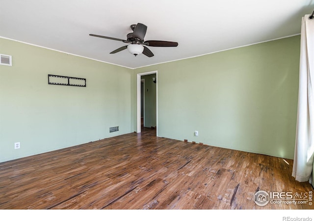1109 Ironton St, Aurora, CO 80010 - unfurnished room with wood finished floors and ceiling fan