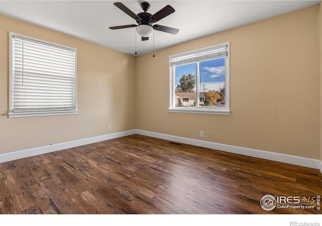 1109 Ironton St, Aurora, CO 80010 - unfurnished room featuring wood finished floors and a ceiling fan