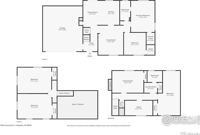 1305 Inverness Dr, Lafayette, CO 80026 - view of floor plan / room layout