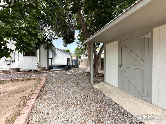 11941 S Clayson St, Parker, CO 80138 - view of yard featuring a storage unit
