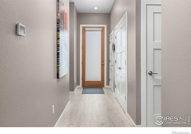 750 Kubat Ln Unit B, Longmont, CO 80503 - doorway featuring wood finished floors and a textured wall