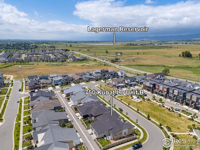 750 Kubat Ln Unit B, Longmont, CO 80503 - aerial view of property and surrounding area with nearby suburban area