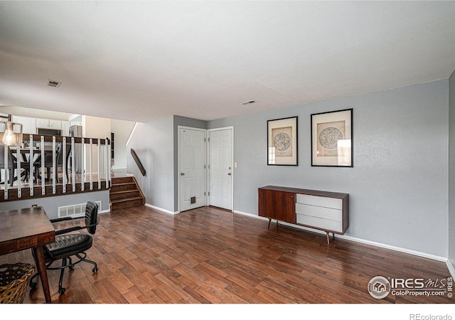 6019 S Pierson Ct, Littleton, CO 80127 - home office with wood finished floors