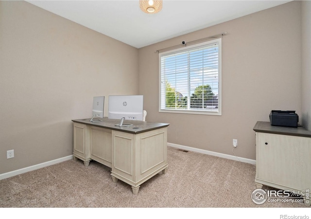 8541 Allenbrook Dr, Windsor, CO 80550 - office area with light colored carpet and baseboards