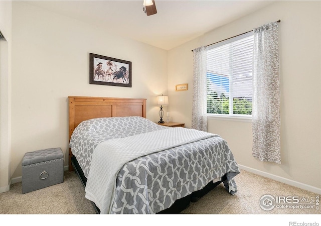 5355 Brookline Dr, Timnath, CO 80547 - carpeted bedroom with baseboards and ceiling fan