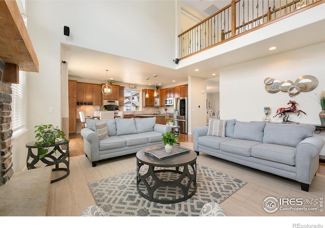 5355 Brookline Dr, Timnath, CO 80547 - living area featuring a high ceiling