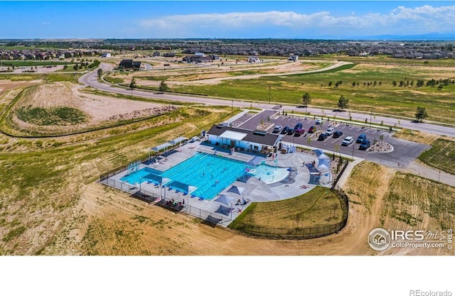 5355 Brookline Dr, Timnath, CO 80547 - aerial view of a pool