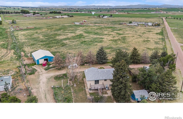 37416 County Road 45, Eaton, CO 80615 - overview of rural landscape with mountains