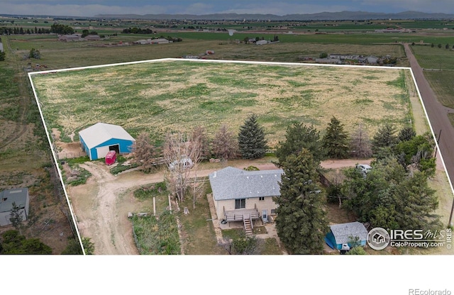 37416 County Road 45, Eaton, CO 80615 - aerial view of sparsely populated area featuring property parcel outlined