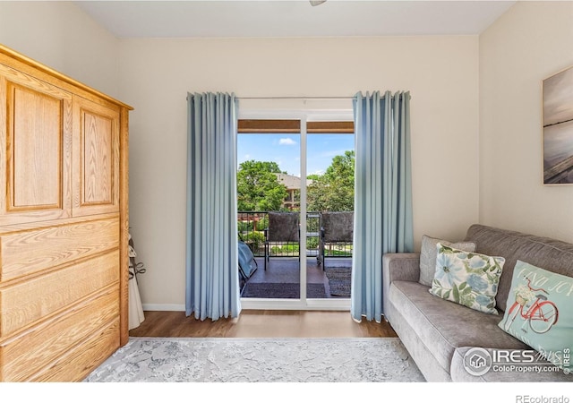 1703 Whitehall Dr Unit G, Longmont, CO 80504 - living room featuring wood finished floors