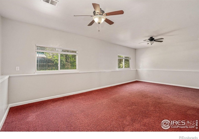 1634 San Juan Cir, Evans, CO 80620 - spare room featuring a ceiling fan and carpet flooring