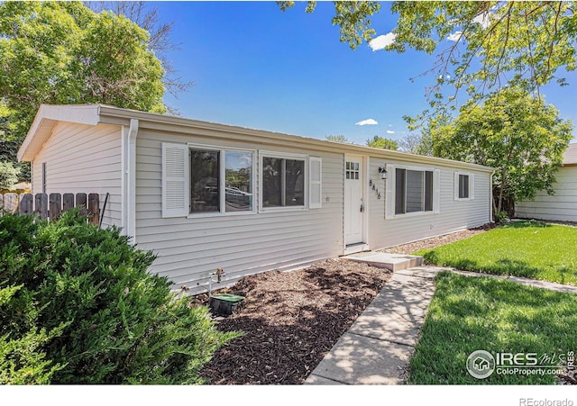 8416 Peakview Dr, Fort Collins, CO 80528 - view of single story home