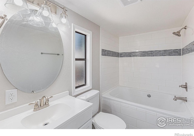 8416 Peakview Dr, Fort Collins, CO 80528 - full bathroom with vanity and tiled shower / bath combo